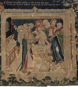 Geschichte von Saint Piat und Saint Eleuthère, Szene 13: Die Taufe von Blanda von Unknown artist