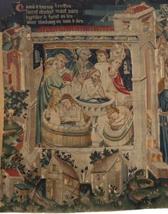Geschichte von Saint Piat und Saint Eleuthère, Szene 7: Taufe der verbannten Christen