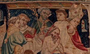 Geschichte von Saint Piat und Saint Eleuthère, Szene 7: Taufe der Exilchristen (Detail)