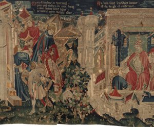 Geschichte von Saint Piat und Saint Eleuthère, Szene 8: Saint Éleuthère geht nach Rom, um die Investitur zu erhalten