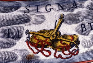 Horoskop: Sternzeichen Waage. 16. Jahrhundert Gravur von Unknown artist