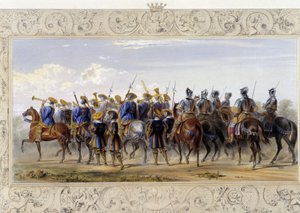 Reiterwachen - in „Knight of England“ von J. Whatman, ed. T. M