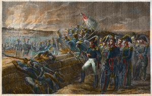 Hunderttausend Söhne von Saint Louis - Die französische Belagerung in der Schlacht von Trocadero - 31. August 1823 - Spanische Expedition - Schlacht von Trocadero von Unknown artist