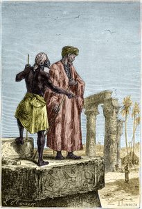 Ibn Battuta (1307-1377) in Ägypten - in „Entdeckung der Erde“ von Jules Verne.