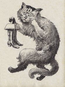 Illustration zu „Der gestiefelte Kater“ von Charles Perrault
