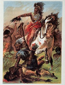 Illustration von „Lederstrumpf“ von F. Cooper von Unknown artist
