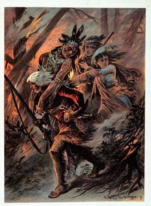 Illustration von „Lederstrumpf“ von F. Cooper von Unknown artist