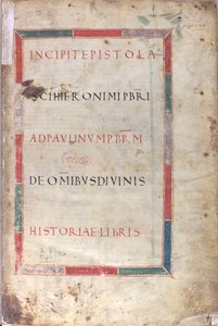 Incipit Epistola, Seite der Epistola, 11. Jahrhundert von Unknown artist
