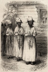 Indigene Frauen von Guyana bei der katholischen Prozession des Fête-Dieu von Unknown artist