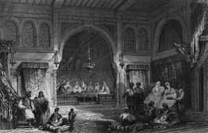 Innenraum eines Frauenzimmers in Algier von Unknown artist