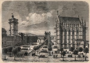 Innenansicht des Schlosses von Vincennes im 19. Jahrhundert - Gravur von 1875 von Unknown artist
