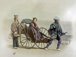 Japanische Rikscha, circa 1900 von Unknown artist