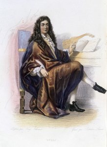 Jean Baptiste Lully (Giovanni Battista Lulli) (1632-1687) - in „Le Plutarque français“, Ed. Mennechet von Unknown artist