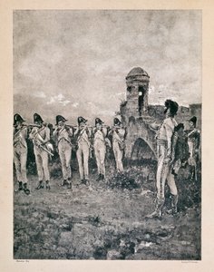 Joachim Murat (1767-1815), Marschall von Frankreich, König von Neapel, erschossen am 13.10.1815 in Kalabrien. Zeitgenössische Drucke von Unknown artist
