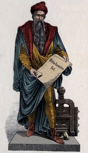 Johann Gutenberg, deutscher Drucker und Goldschmied von Unknown artist