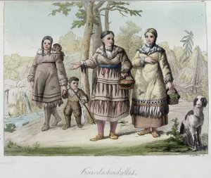 Kamtschadalen (oder Kamtschadales), Volk aus Sibirien.