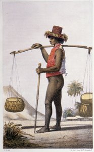Kanak, Honolulu - in "Erste schwedische Weltumsegelung" von Skogman Carl Johan Alfred, ed. Stockholm, Adolf Bonnier von Unknown artist