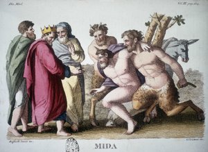 König Midas - Gravur von Unknown artist