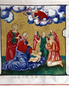 Die Geburt Christi, Darstellung aus einem Choral der Chiesa dell