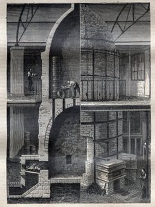 Die Herstellung von Vasen in der Manufaktur von Sevres - Gravur in „La Science francaise“