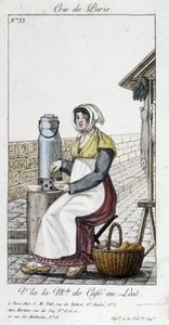 Die Milchkaffeehändlerin - in "Cris de Paris" von Unknown artist
