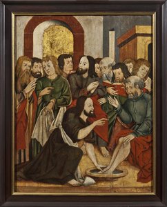 Christus wäscht Petrus die Füße von Unknown artist