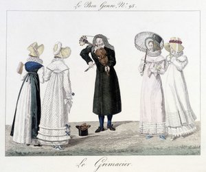 Le grimacier: Straßenmusiker im 18. Jahrhundert - in "Le bon genre", Nr. 95