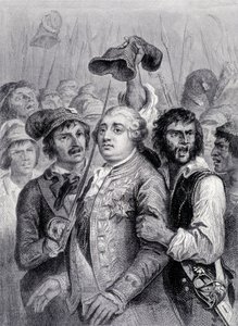 Das Volk in den Tuilerien, Louis XVI mit der phrygischen Mütze, 20. Juni von Unknown artist