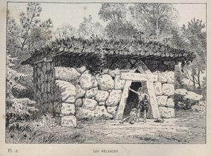 Die Pelasger - Gravur von 1889 in „Histoire de l