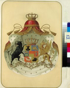 Das Wappen der Freimaurer der Großloge von Schweden-Norwegen von Unknown artist