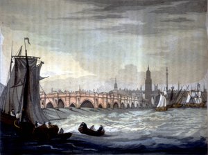 London Bridge und Southwark Cathedral, England.