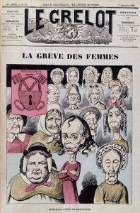 Louise Michel führt einen Frauenstreik an von Unknown artist
