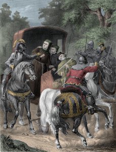 Luthers Entführung - Die Entführung von Martin Luther (1483-1546) aus dem Thüringer Wald am 4. Mai von Unknown artist