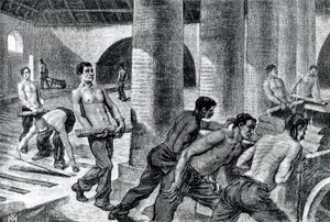 Eisenherstellung in der Couillet-Fabrik von Unknown artist
