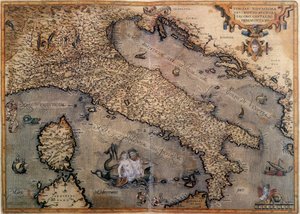 Karte von Italien