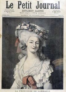 Marie Therese von Savoyen Carignan (1749-1792), Prinzessin von Lamballe - Couv „The Petity Journal“