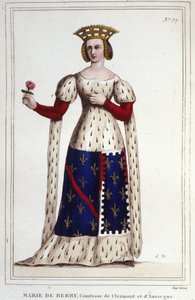 Marie de Berry (1367-1434). Gräfin von Clermont und Auvergne von Unknown artist