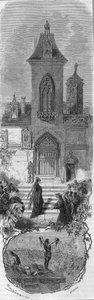 Marie von Burgund bittet um Gnade für ihre Minister. Tod von Hugonat und dem Herrn von Humbercourt am 3. April 1477. Gravur des 19. Jahrhunderts. von Unknown artist