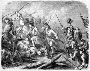 Massaker an Protestanten in den Cevennen - in „Geschichte der Päpste, Könige, Königinnen, Kaiser durch die Jahrhunderte“ von Maurice Lachatre
