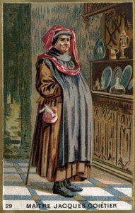 Meister Jacques Coitier, erster Arzt, Arzt von Ludwig XI. Chromolithographie des 19. Jahrhunderts