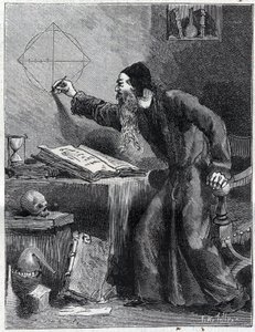 Mathematik und Geometrie: Wissenschaftlicher Forscher der Quadratur des Kreises im 16. Jahrhundert. In „La Nature“ 1890