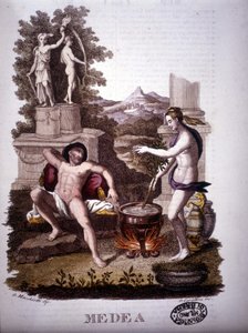 Medea - im „Dizionario mitologico“ von Unknown artist