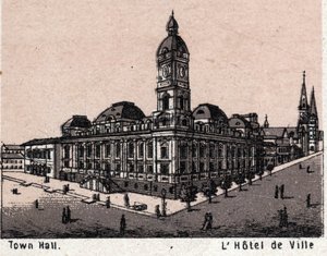 Melbourne, Australien: Blick auf das Rathaus von Unknown artist