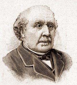 Mitglieder der Académie Française im Jahr 1895: Porträt von Albert, Herzog von Broglie (1821-1901), französischer Historiker und Politiker.