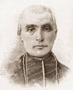 Mitglieder der Académie Française im Jahr 1895: Porträt von Kardinal Adolphe Perraud (1828-1906), französischer Bischof und Historiker.