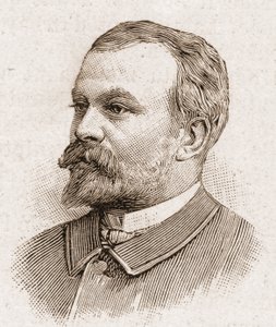 Mitglieder der Académie Française im Jahr 1895: Porträt von Jules Lemaitre (1853-1914), Dramatiker, Theaterkritiker, Essayist, Literaturhistoriker und französischer Erzähler von Unknown artist