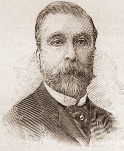 Mitglieder der Académie Française im Jahr 1895: Porträt von Ludovic Halévy (1834-1908), französischer Dramatiker, Librettist und Romanautor.
