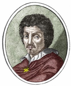 Michelangelo Merisi genannt il Caravaggio oder Caravaggio (1569-1609), Gravur 17. Jahrhundert