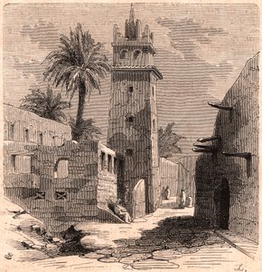 Moschee im alten Biskra (Biskra) in Algerien im Jahr 1866 von Unknown