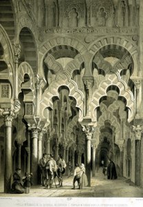 Mozarabische Kapelle in der Kathedrale von Córdoba (ehemalige Moschee) - in „Künstlerisches und monumentales Spanien berühmter Orte und Denkmäler Spaniens“ von Don Genaro Perez de Villa von Unknown artist